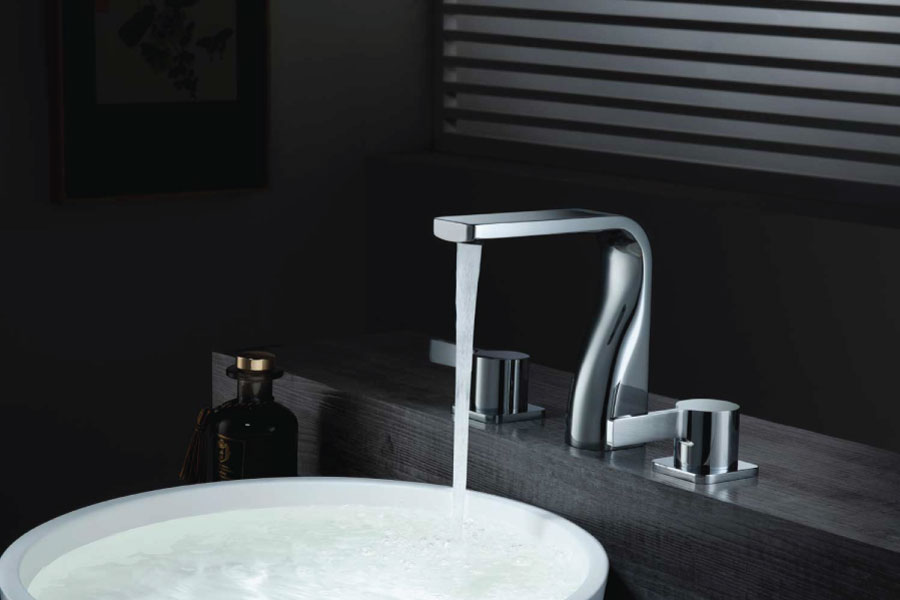 modern chrome faucet