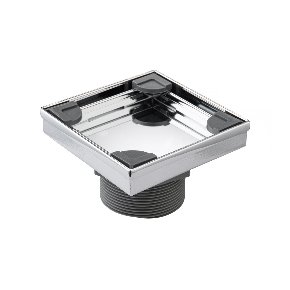 4" Tile Insert Floor Drain with 2" Outlet | Chroom