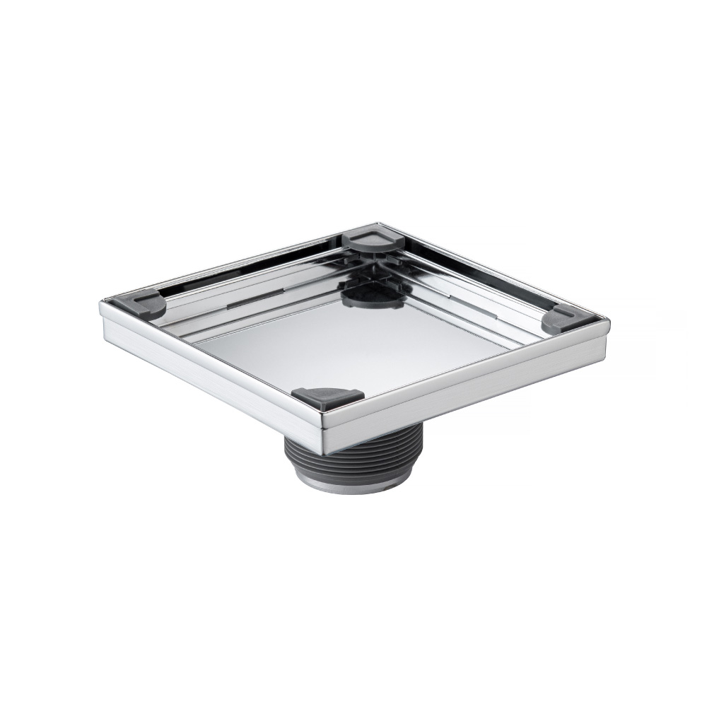 6" Tile Insert Floor Drain with 2" Outlet | Chroom