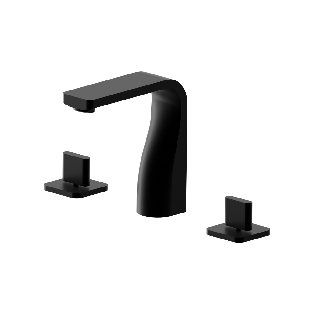 3-gats wastafelkraan | Gloss Black