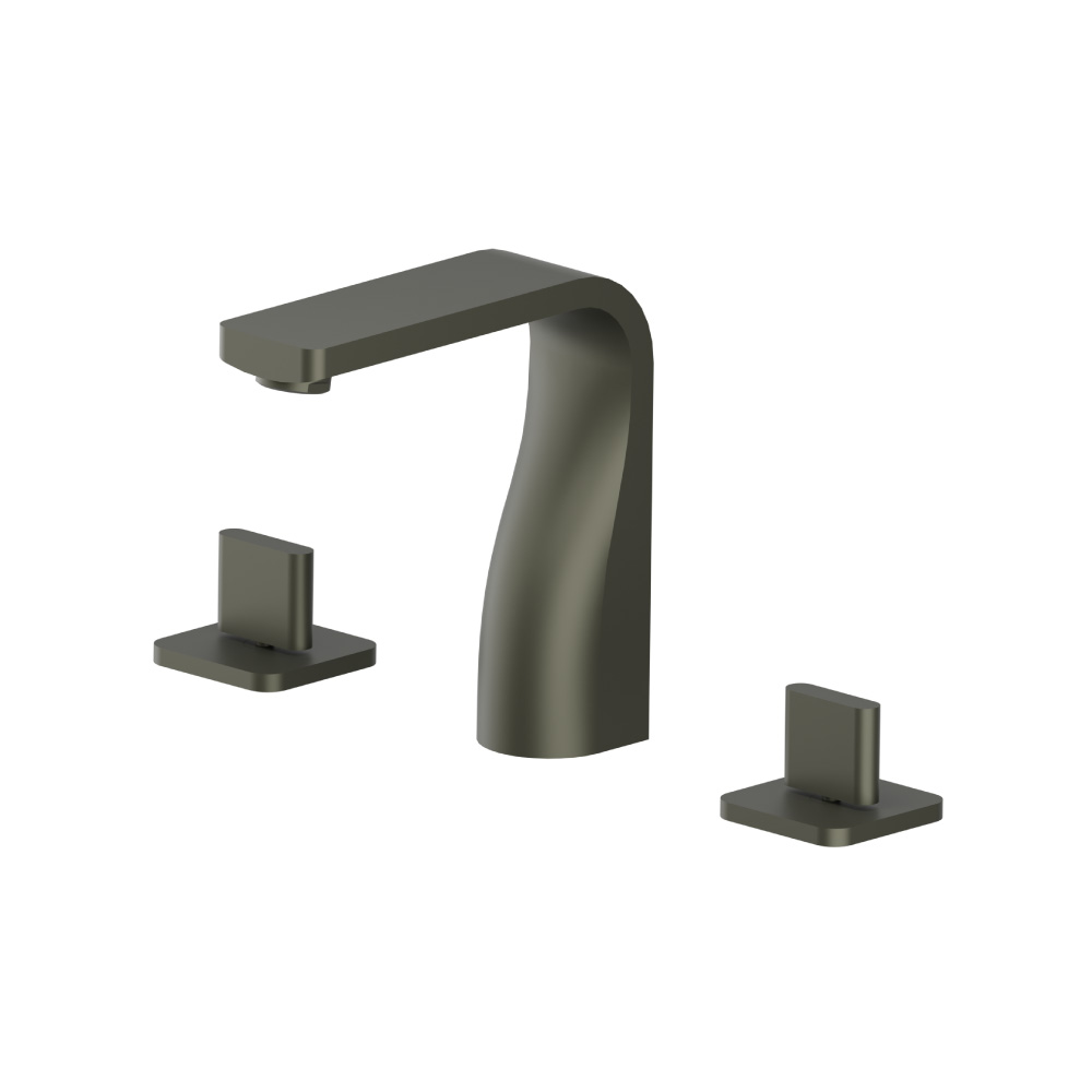 3-gats wastafelkraan | Gun Metal Grey