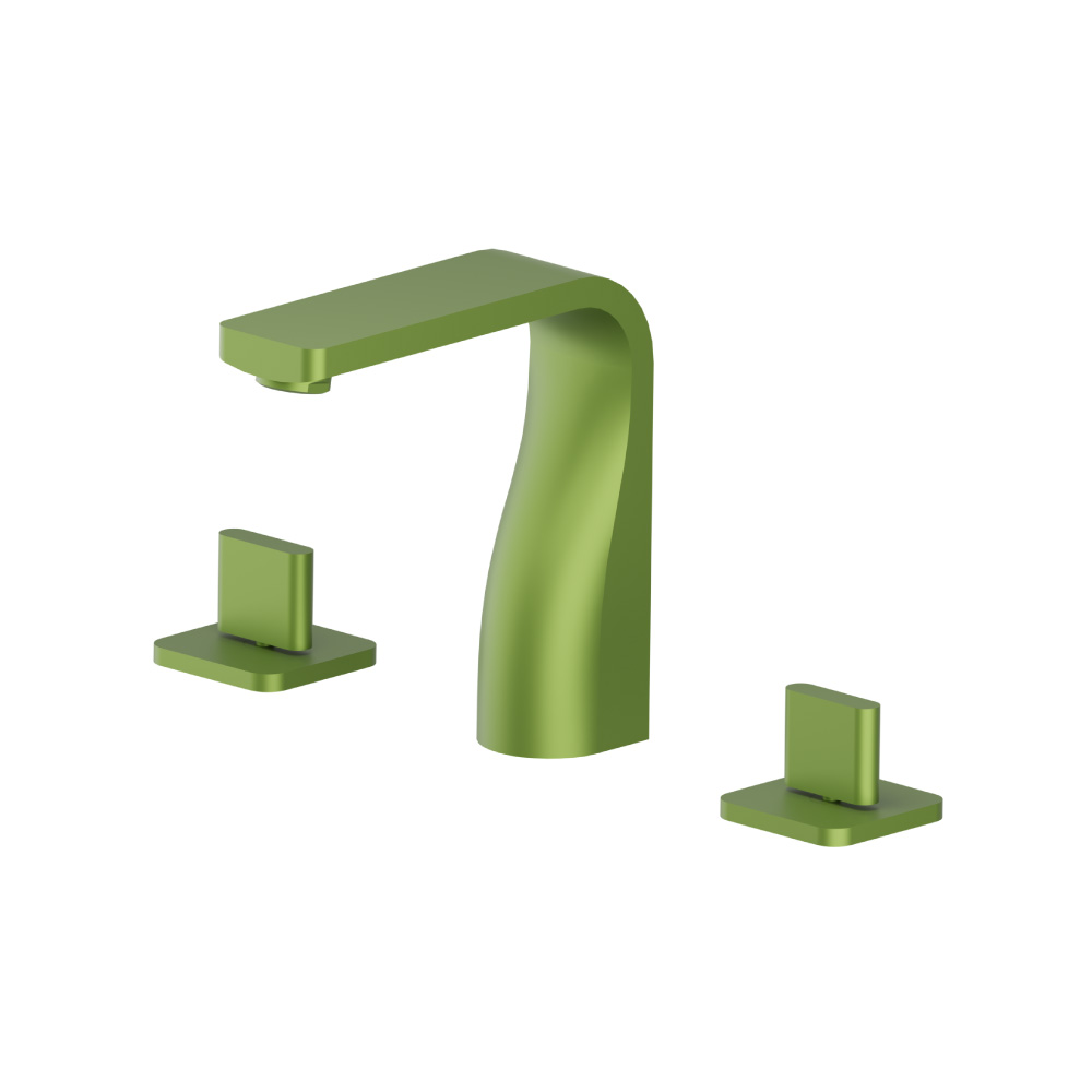 3-gats wastafelkraan | Flusso Green