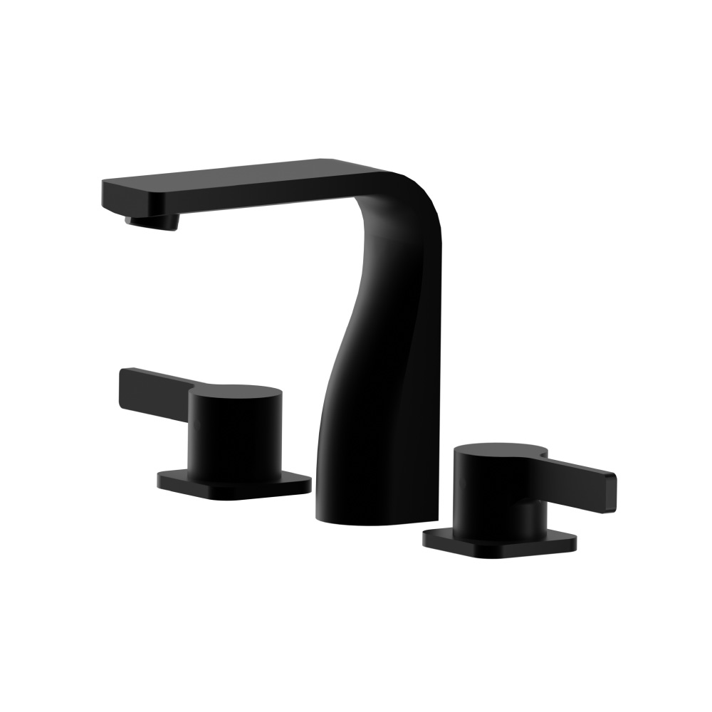 3-gats wastafelkraan | Gloss Black