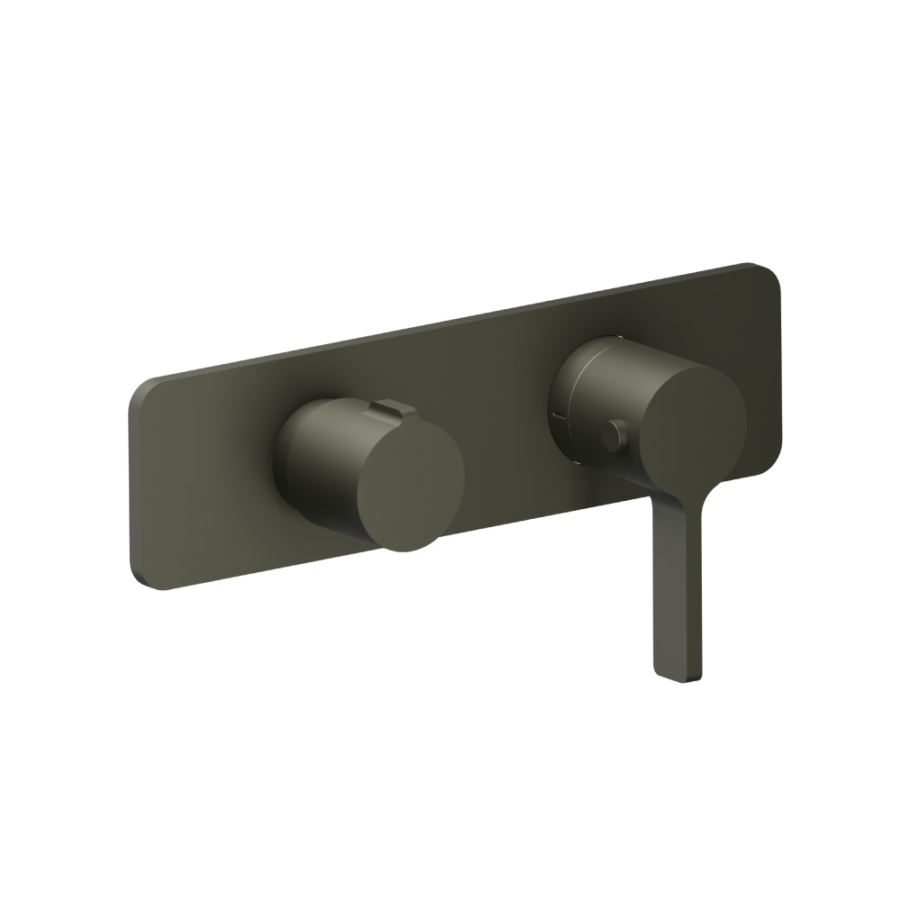 Thermostatische douchemengkraan - 1 uitgang | Gun Metal Grey