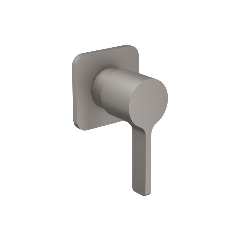 3/4" Volumeregeling inbouwdeel met afbouwdeel | Steel Grey