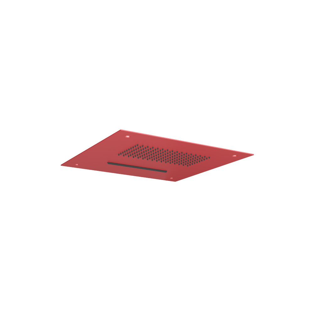 Inbouw hoofddouche met watervalfunctie - RVS - 380mm | Deep Red