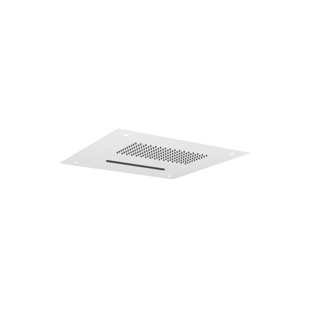 Inbouw hoofddouche met watervalfunctie - RVS - 380mm | Gloss White