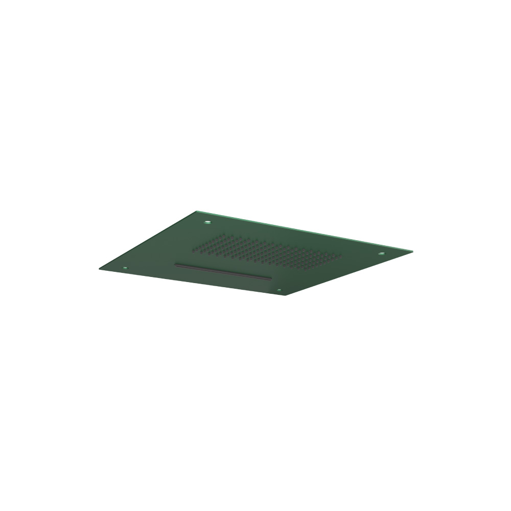 Inbouw hoofddouche met watervalfunctie - RVS - 380mm | Leaf Green