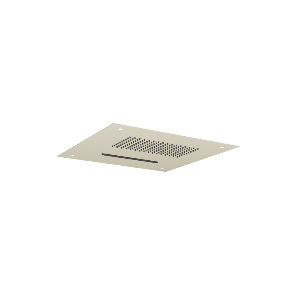 Inbouw hoofddouche met watervalfunctie - RVS - 380mm | Light Tan