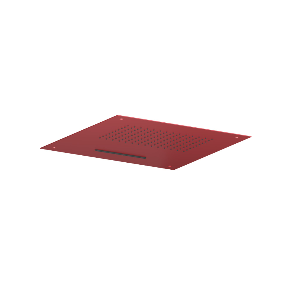 Inbouw hoofddouche met watervalfunctie - RVS - 500mm | Crimson