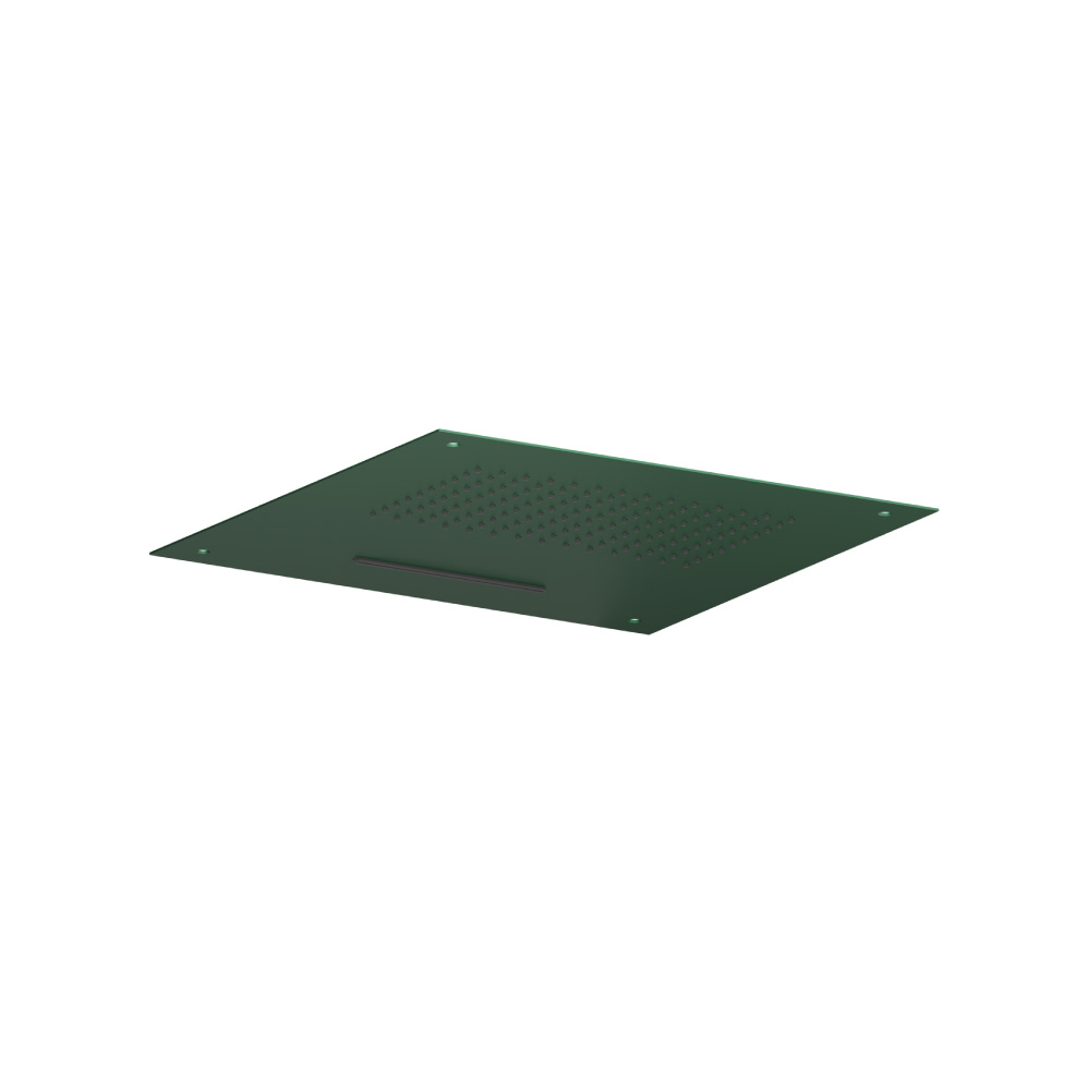 Inbouw hoofddouche met watervalfunctie - RVS - 500mm | Leaf Green