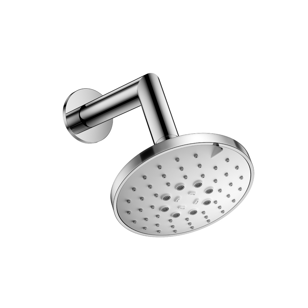 5" Multi Function Showerhead with 7" Arm  | Chroom