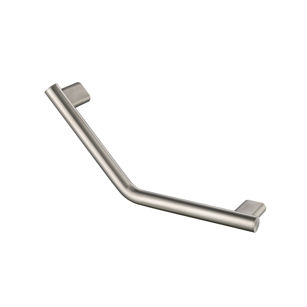 Angled Shower Grab Bar  - 18" [450mm] | Geborsteld nikkel PVD