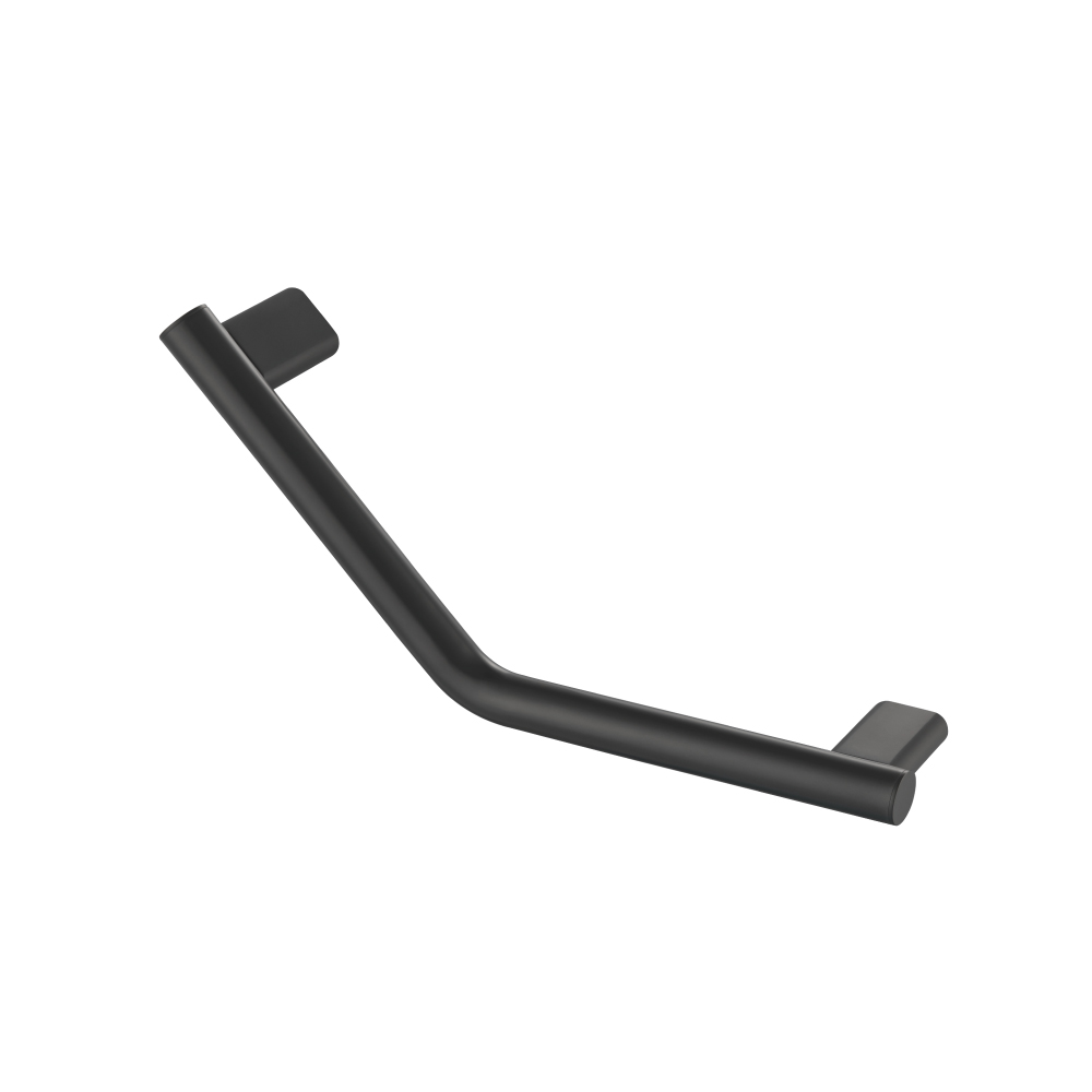 Angled Shower Grab Bar  - 18" [450mm] | Mat zwart