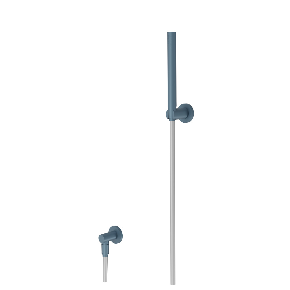 Hand Shower Set With Wall Elbow, Holder and Hose | Blue Platinum