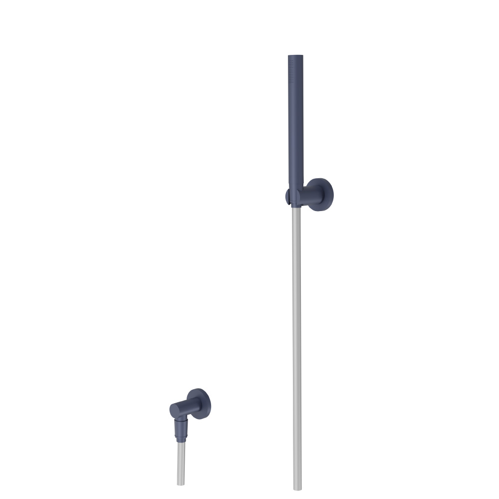 Hand Shower Set With Wall Elbow, Holder and Hose | Navy Blue