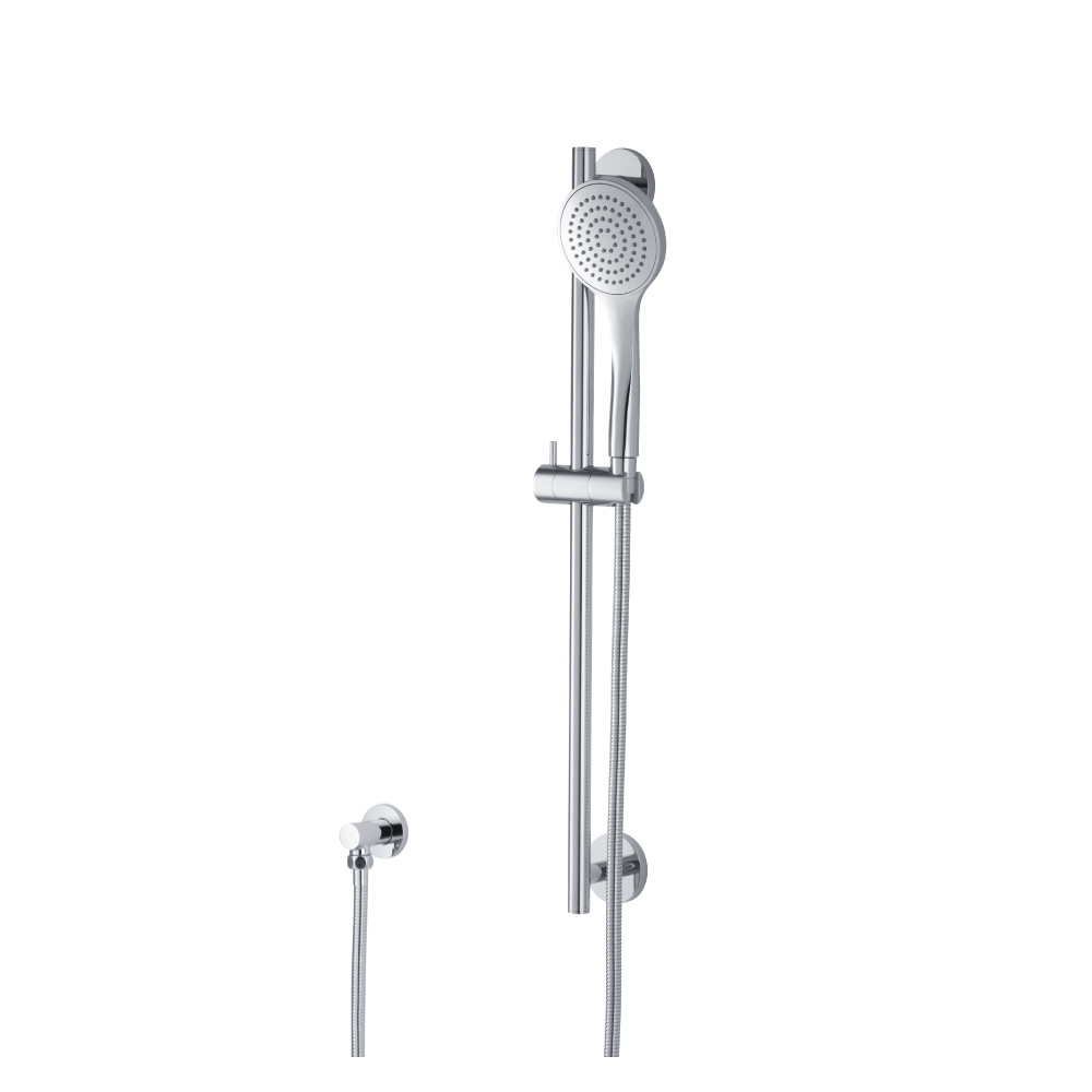 Hand Shower Set with Slide Bar and Elbow | Chroom