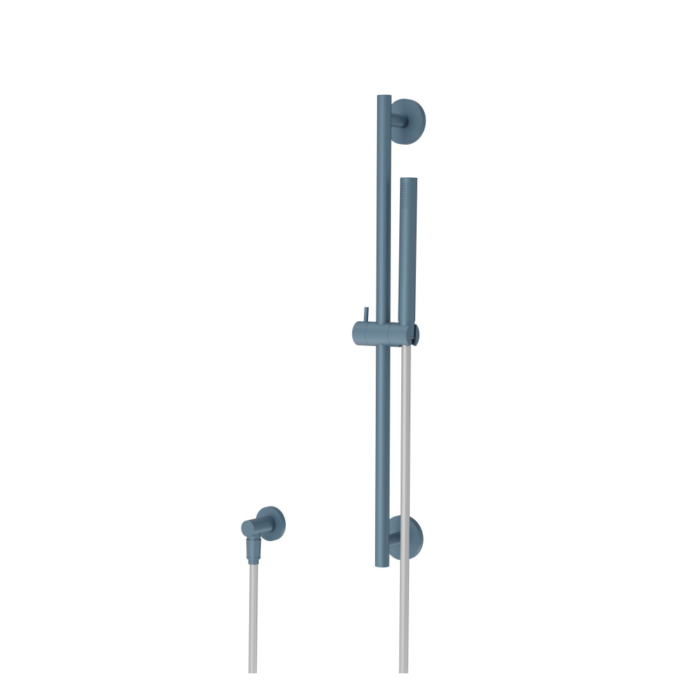 Hand Shower Set with Slide Bar and Elbow | Blue Platinum