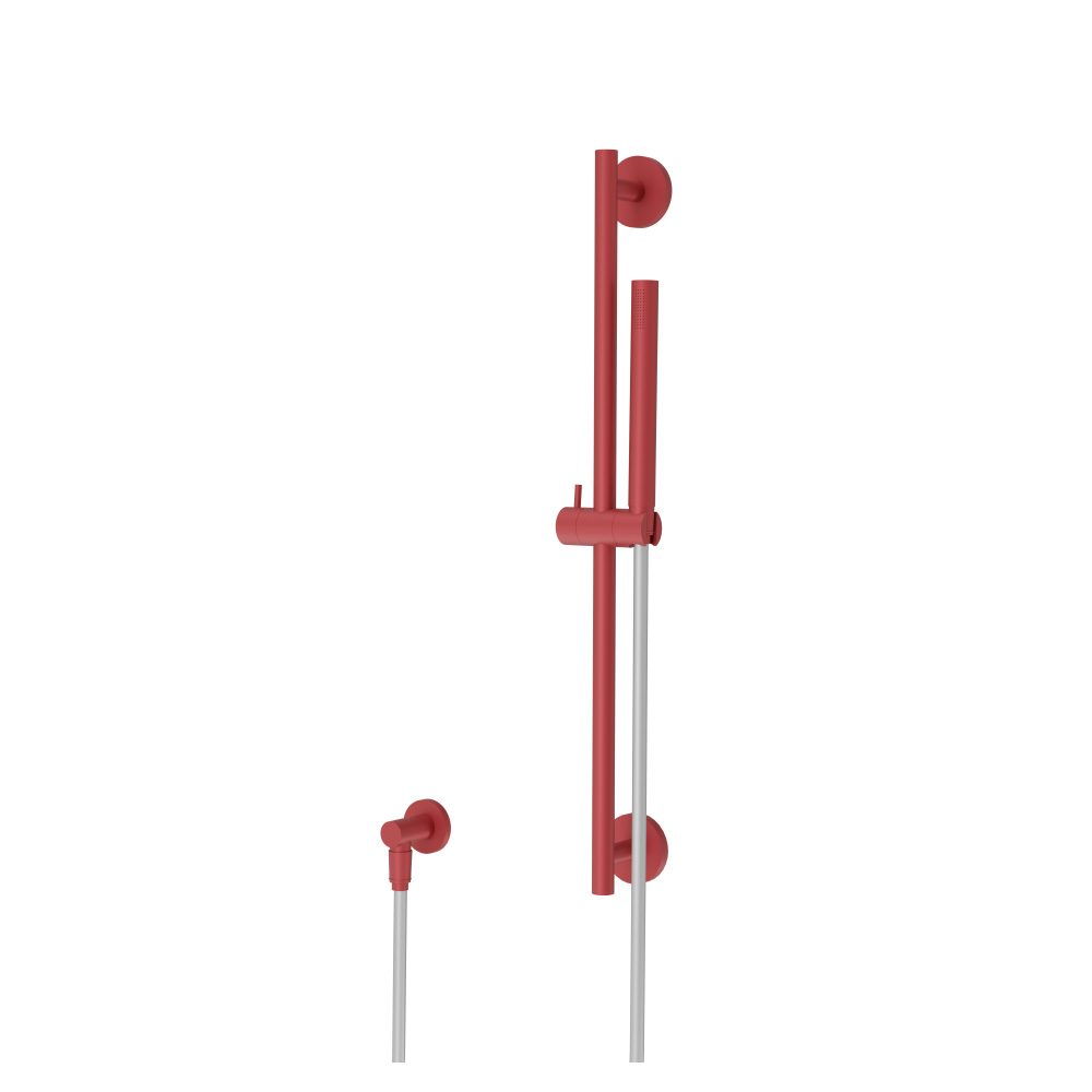 Hand Shower Set with Slide Bar and Elbow | Deep Red