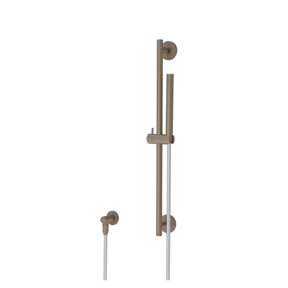 Hand Shower Set with Slide Bar and Elbow | Dark Tan