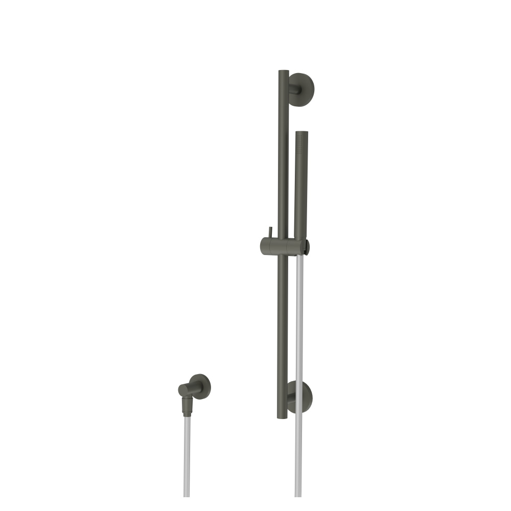 Hand Shower Set with Slide Bar and Elbow | Gun Metal Grey