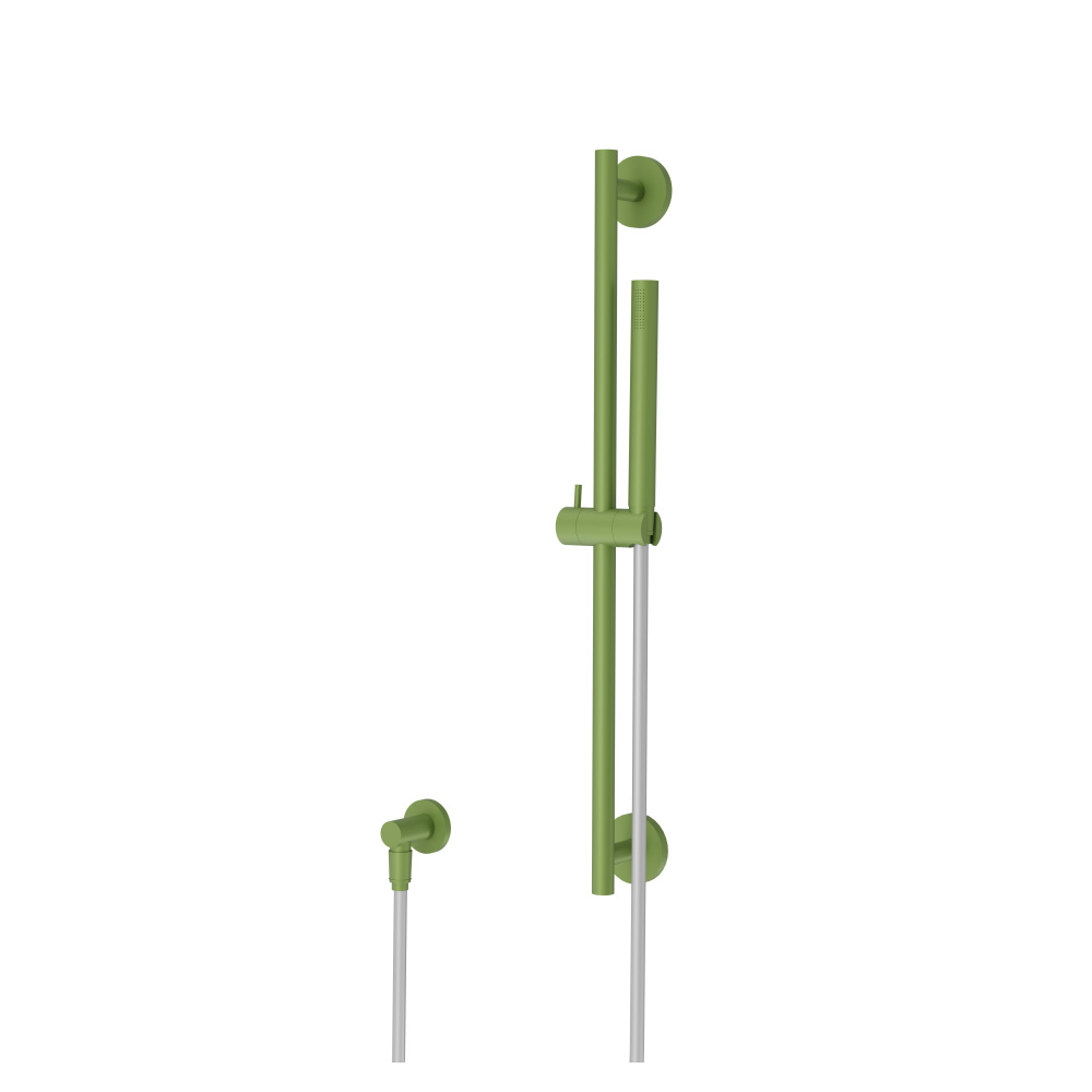 Hand Shower Set with Slide Bar and Elbow | Flusso Green