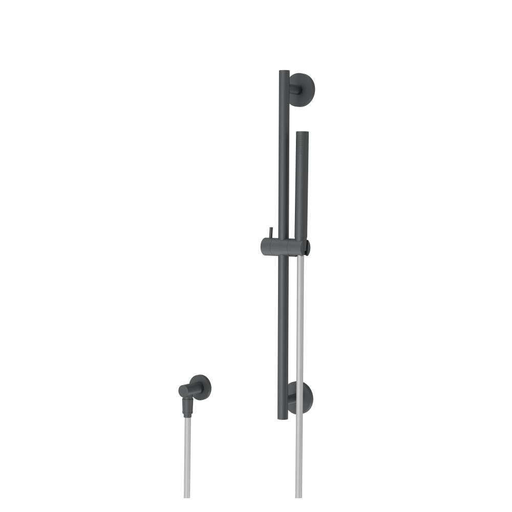 Hand Shower Set with Slide Bar and Elbow | Rock Grey