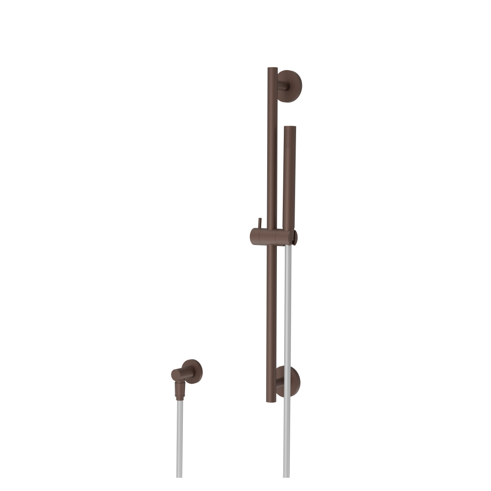 Hand Shower Set with Slide Bar and Elbow | Vortex Brown