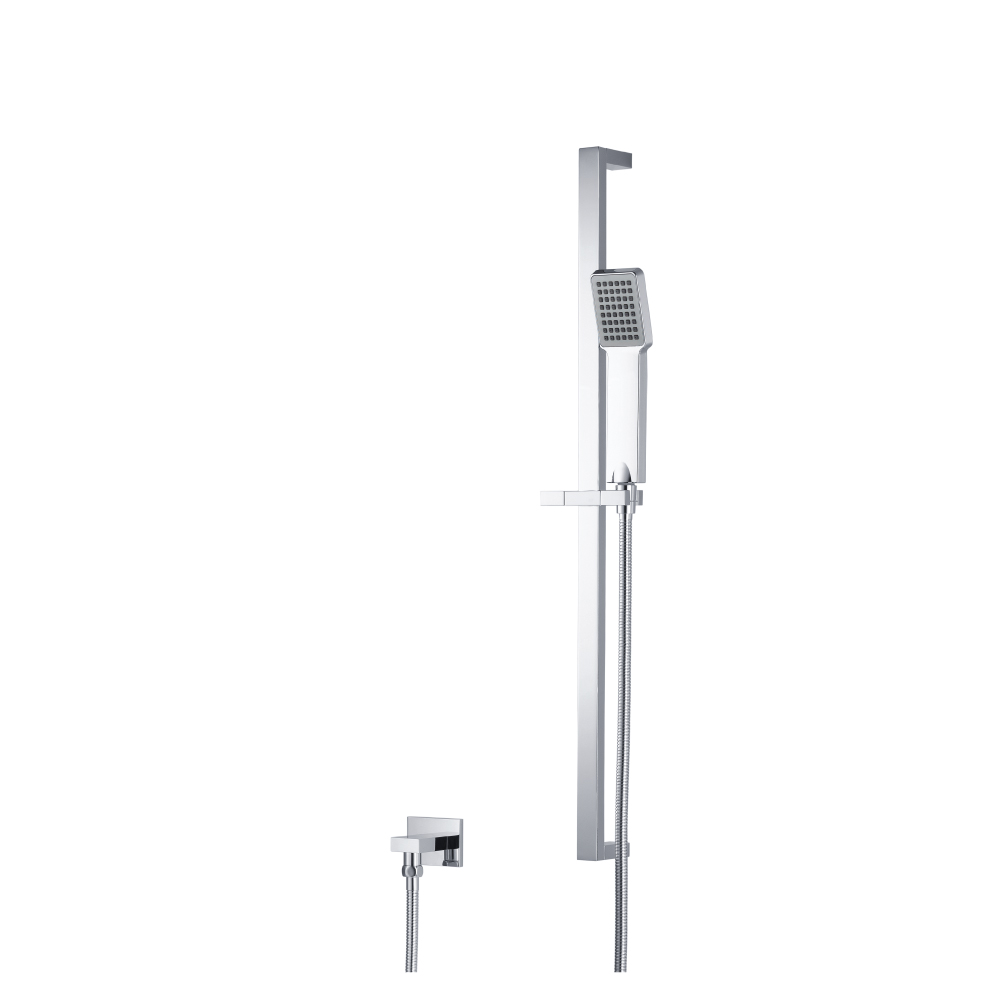 Hand Shower Set with Slide Bar and Elbow | Chroom