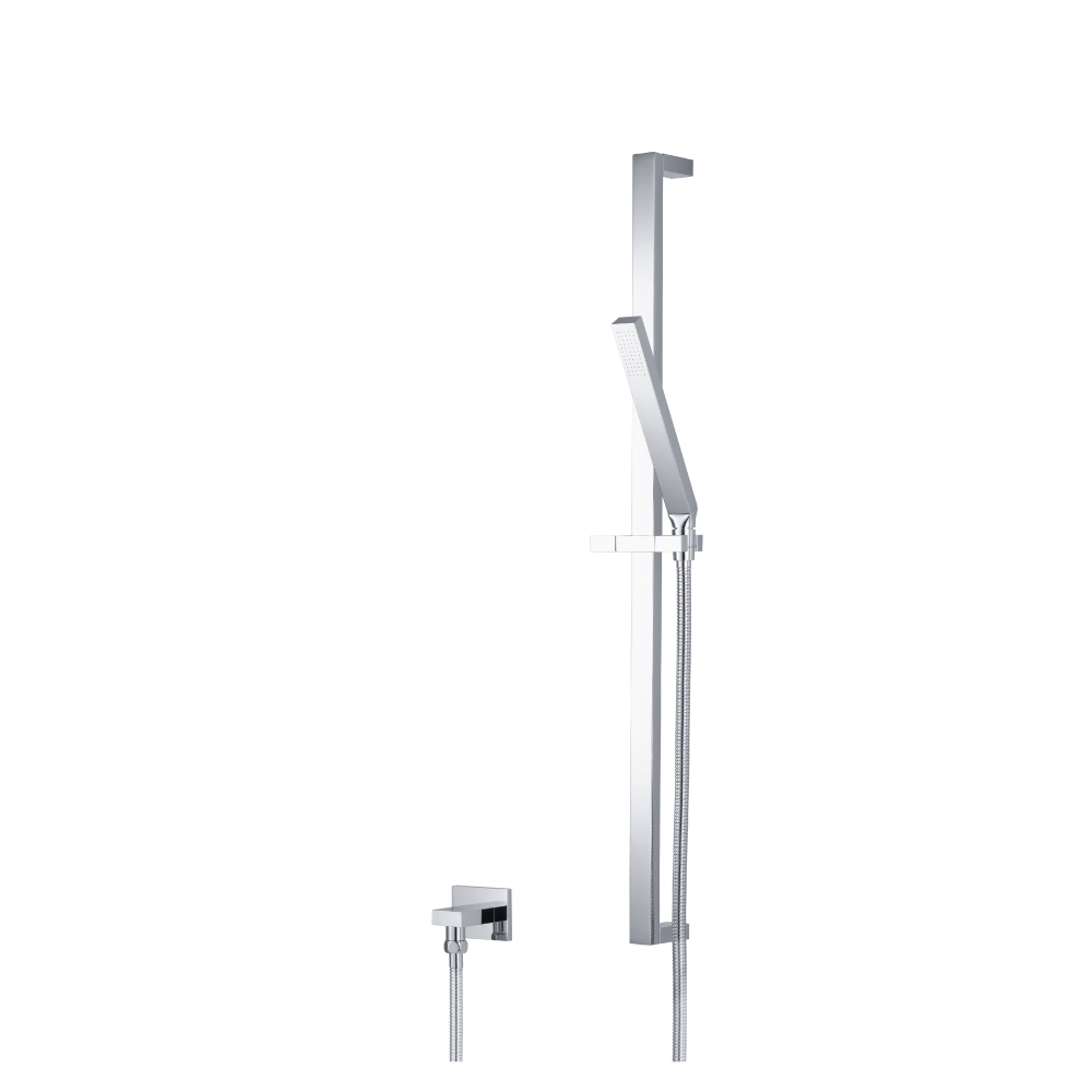 Hand Shower Set with Slide Bar and Elbow | Geborsteld nikkel PVD