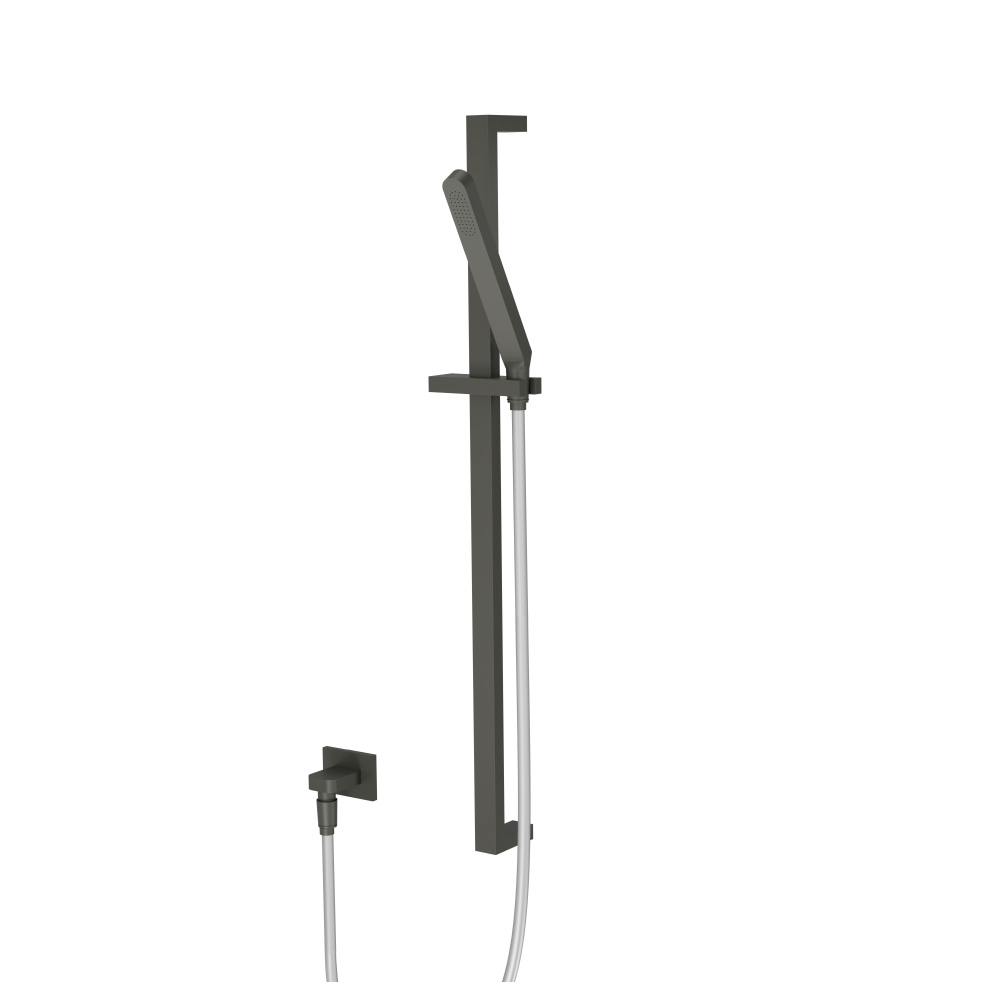 Hand Shower Set with Slide Bar and Elbow | Dark Green