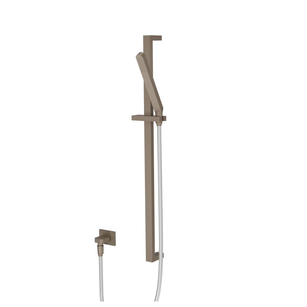 Hand Shower Set with Slide Bar and Elbow | Dark Tan