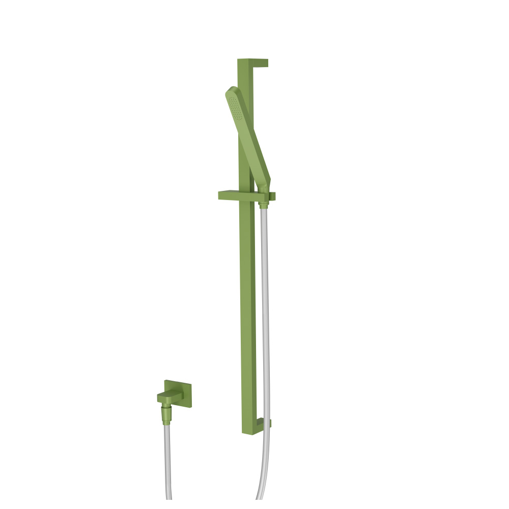 Hand Shower Set with Slide Bar and Elbow | Flusso Green