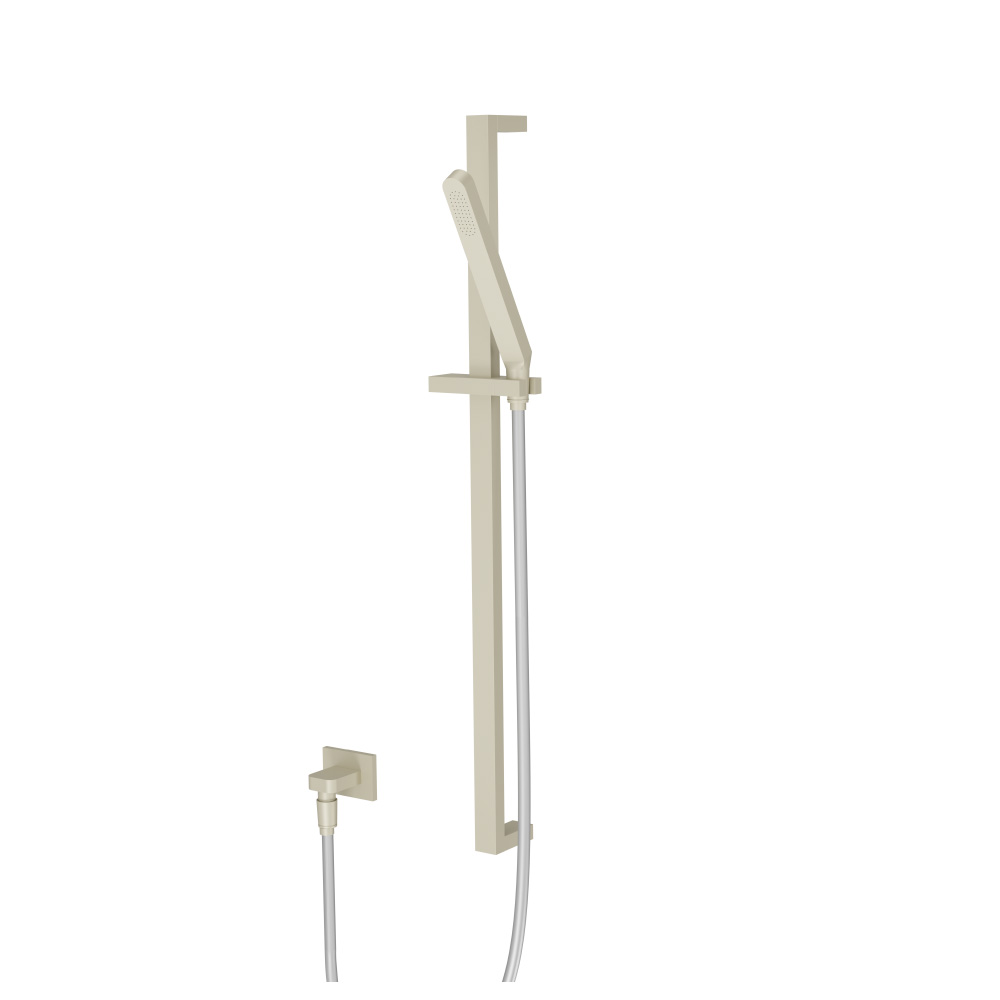 Hand Shower Set with Slide Bar and Elbow | Light Tan