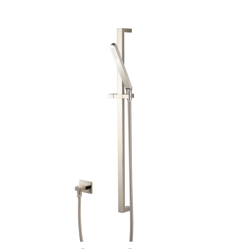 Hand Shower Set with Slide Bar and Elbow | Gepolijst nikkel PVD