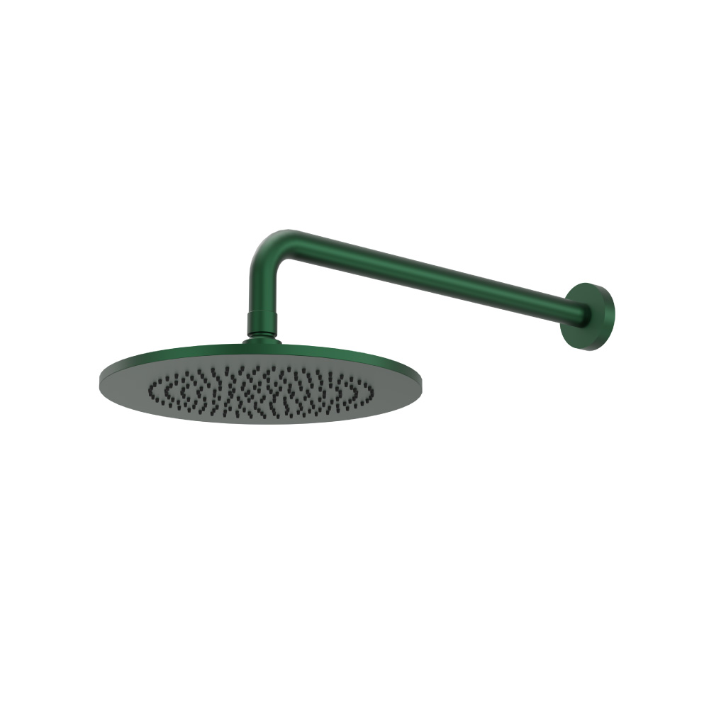 10" Rain Head with 16" Arm | Leaf Green