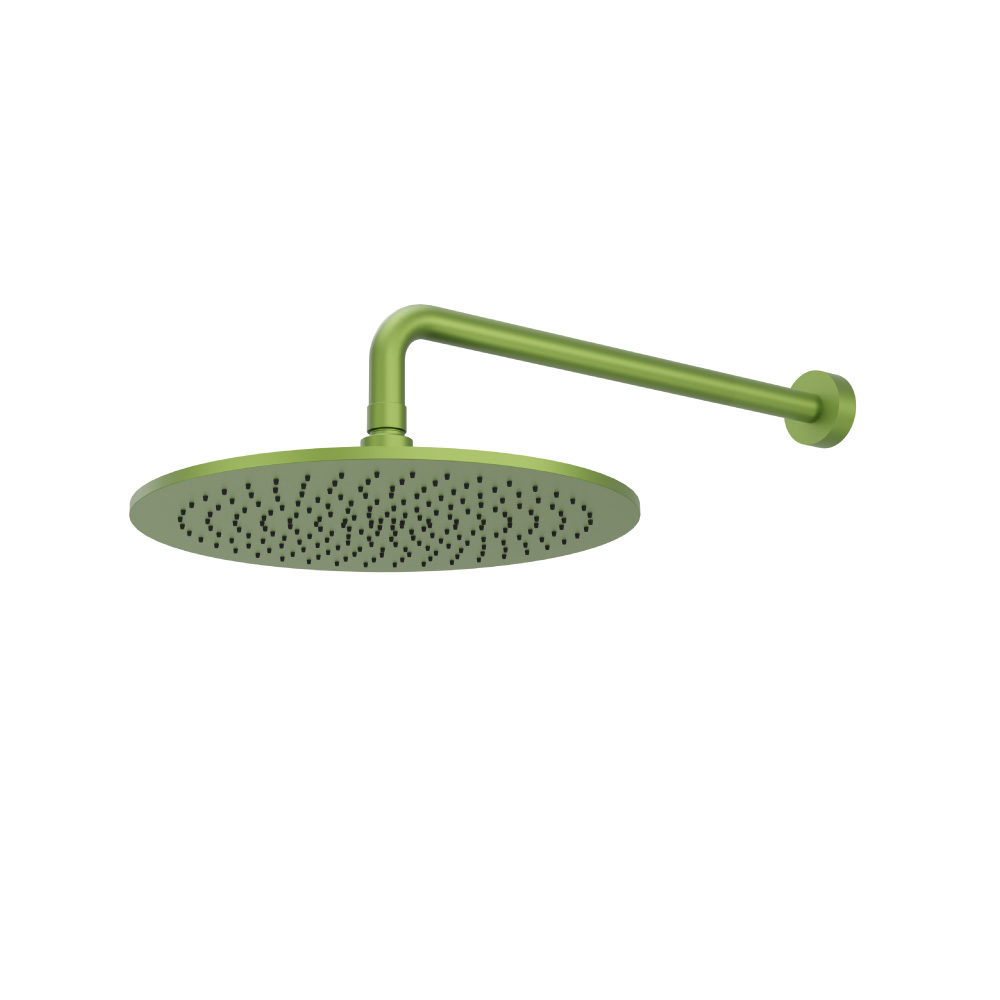 300 mm ronde hoofddouche met 400 mm douchearm | Flusso Green