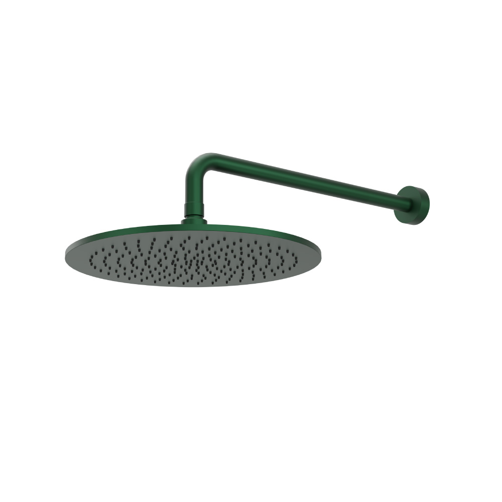 300 mm ronde hoofddouche met 400 mm douchearm | Leaf Green