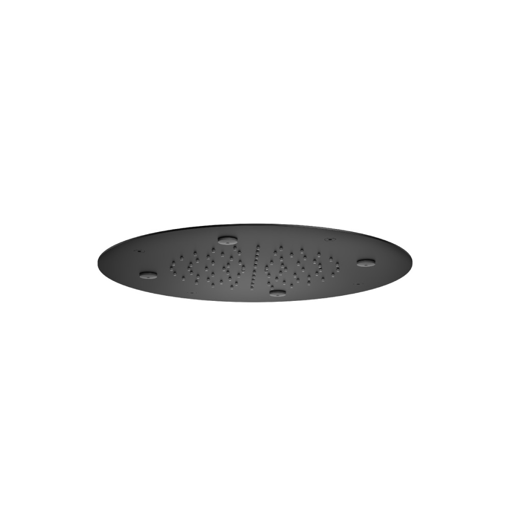 15" Stainless Steel Flush Mount Rainhead With Mist Flow | Mat zwart