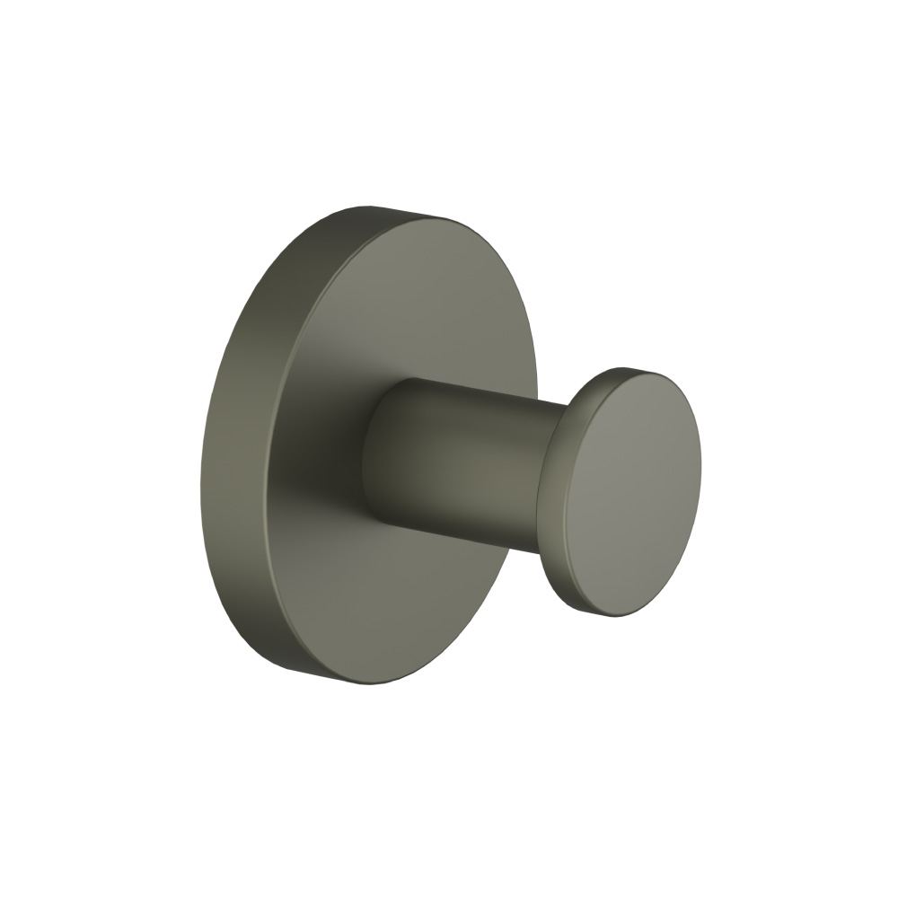 Brass Bathroom Towel / Robe Hook | Gun Metal Grey