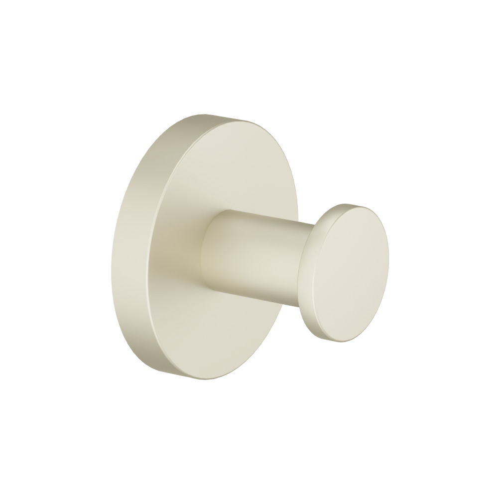 Brass Bathroom Towel / Robe Hook | Light Tan