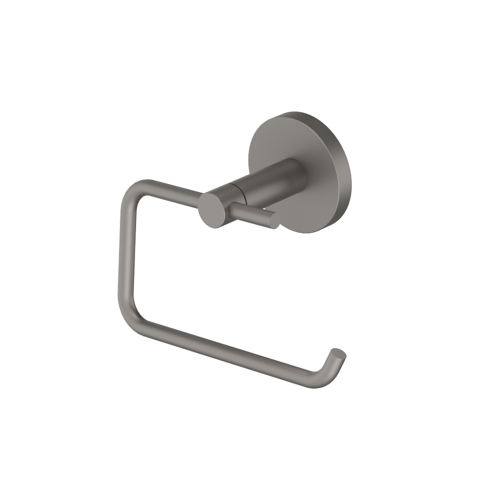 Brass Toilet Paper Holder | Steel Grey