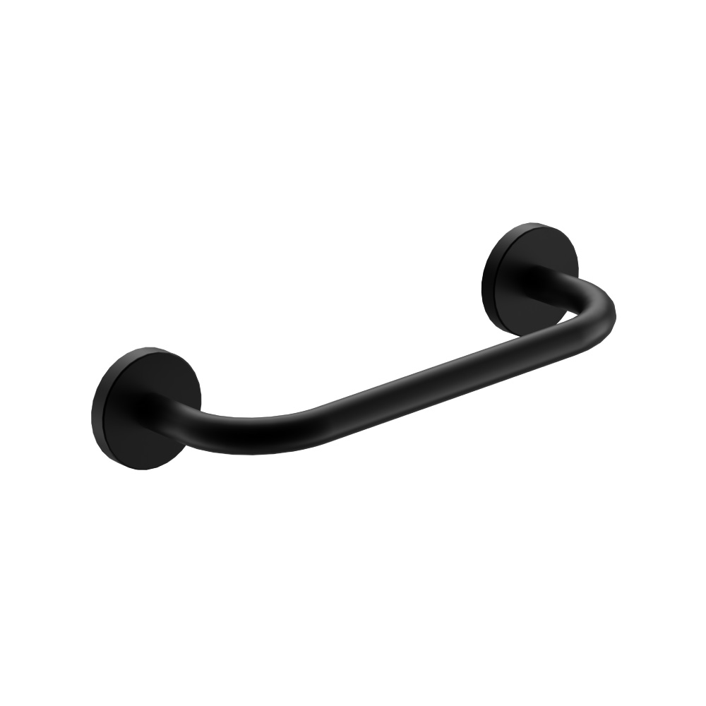 Brass Towel Ring | Gloss Black