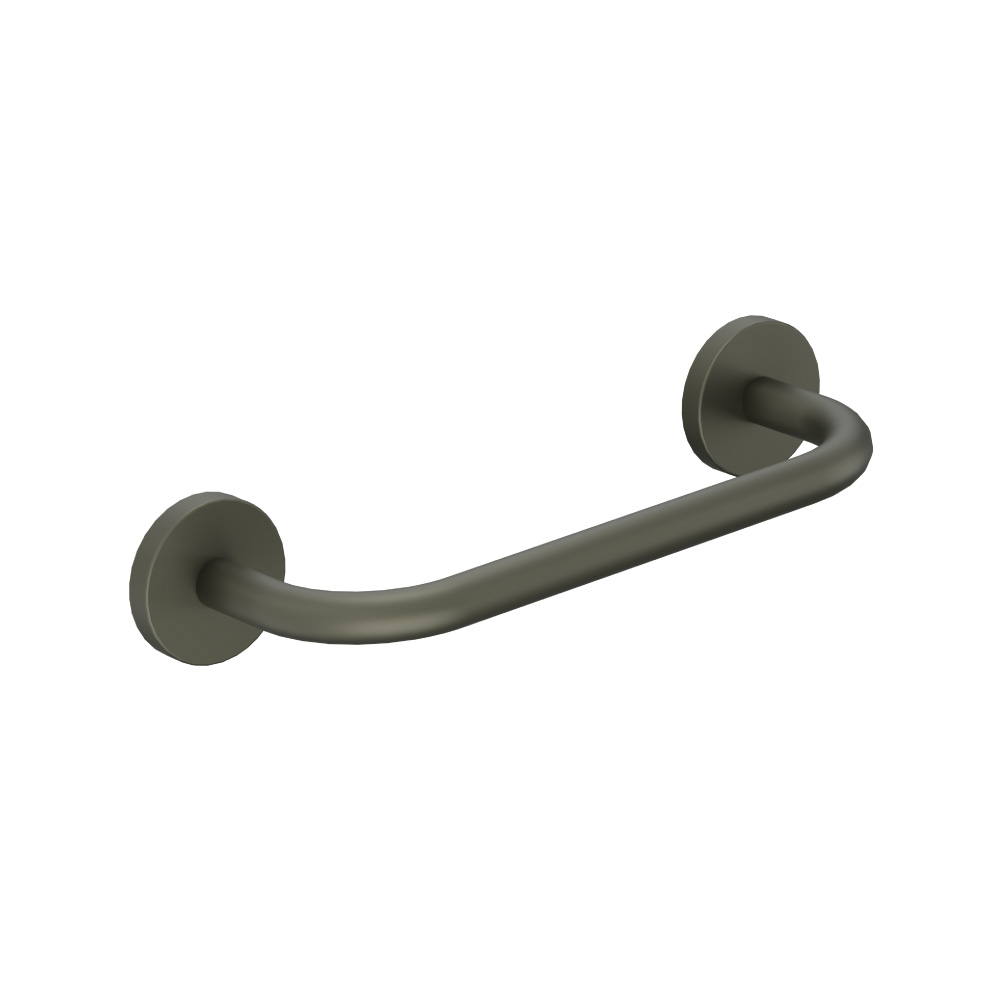 Brass Towel Ring | Gun Metal Grey