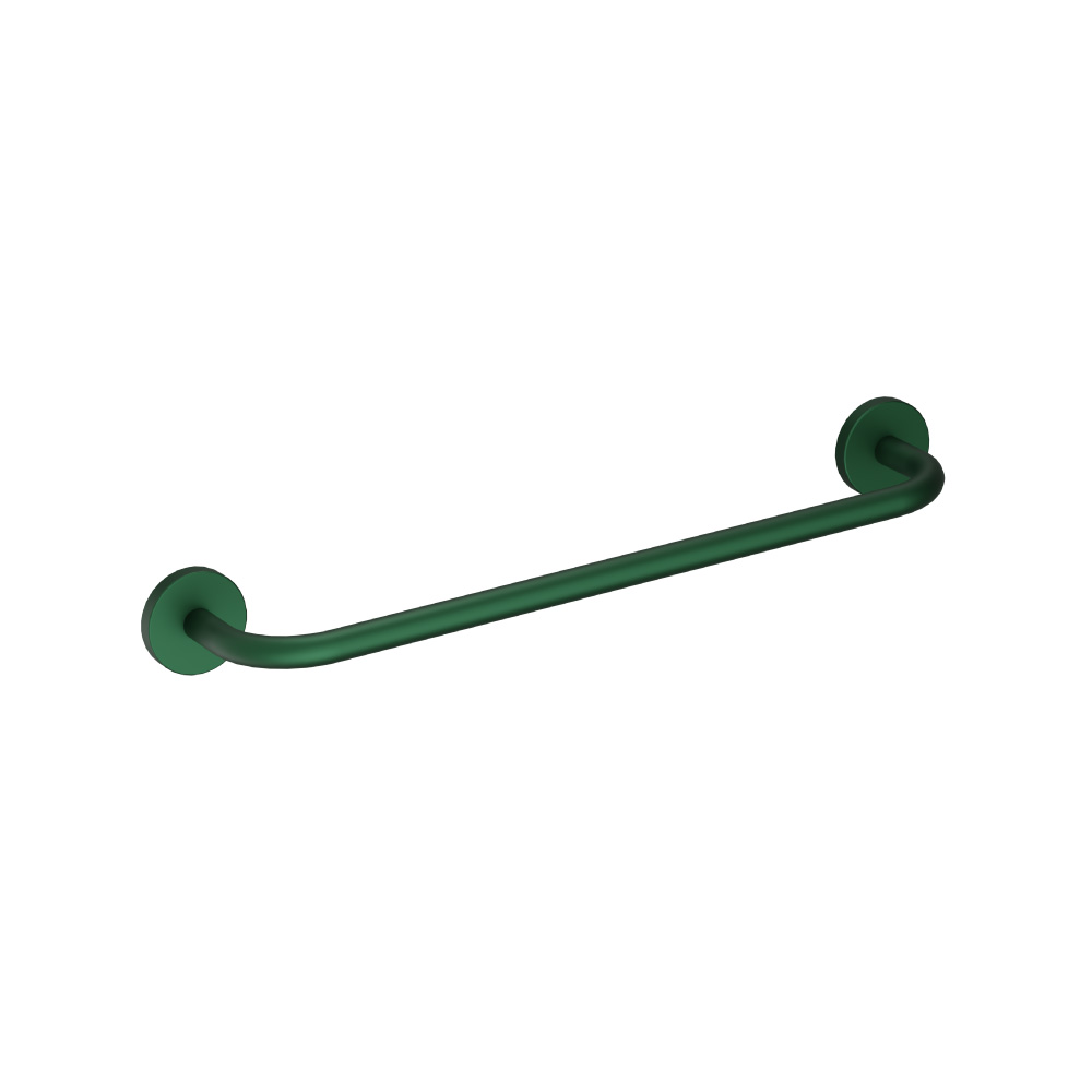 Brass Towel Bar - 18" | Leaf Green