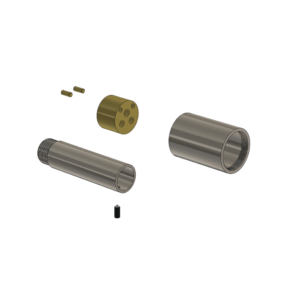 0.9" Extension Kit - For Use with ORO.1800, 145.1800 | Geborsteld nikkel PVD