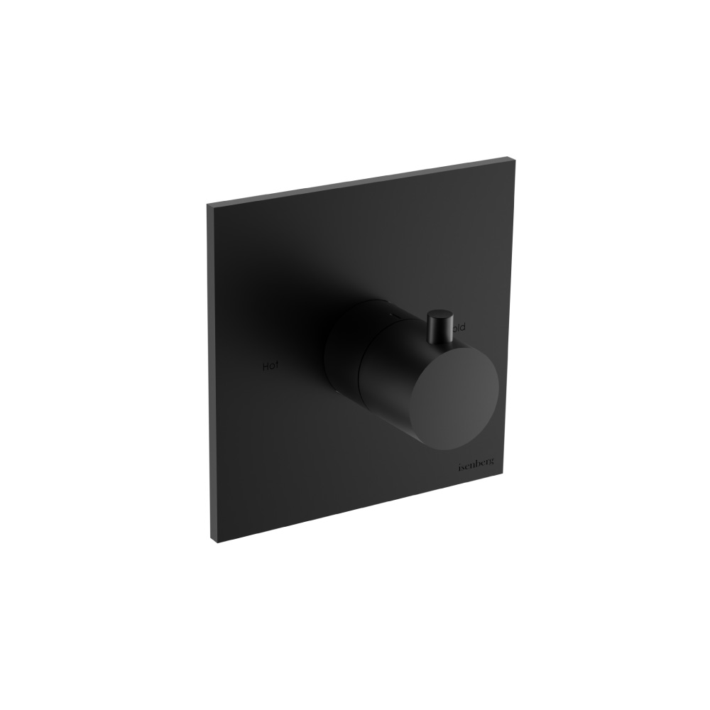 3/4" Thermostatic Valve With Trim | Gloss Black