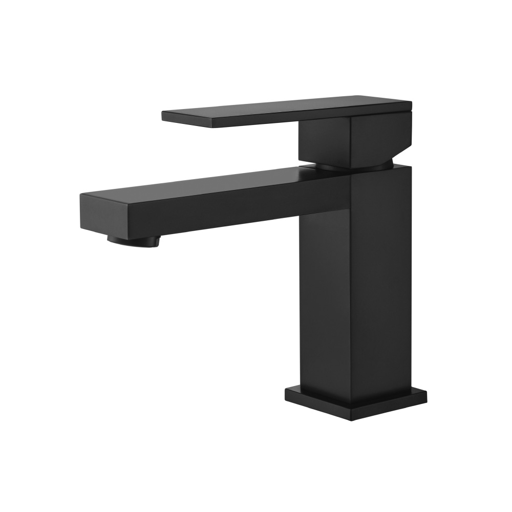 Single Hole Bathroom Faucet | Mat zwart