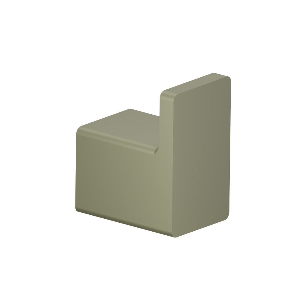 Brass Bathroom Towel / Robe Hook | Army Green