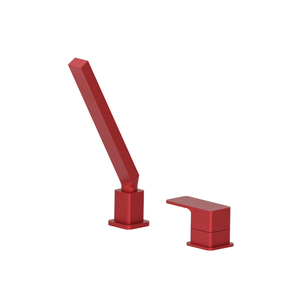 Deck Diverter With Holder & Hose | Deep Red